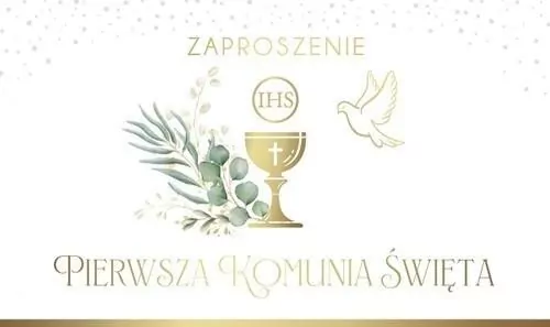 Zaproszenie Komunia (10szt) - tantis.pl