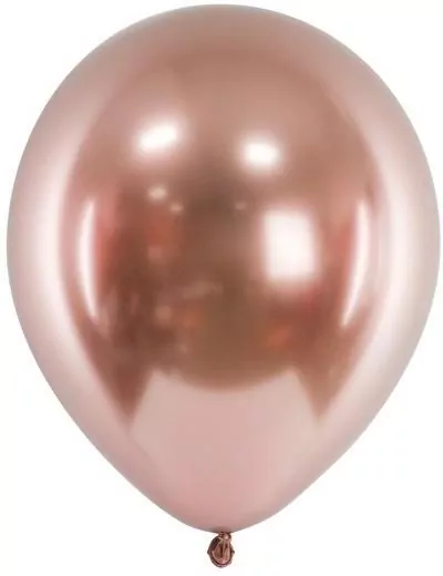 Balony Glossy różowe złoto 30cm - tantis.pl