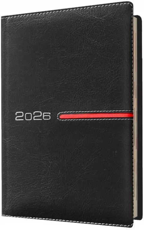Kalendarz 2026 A5 tygodniowy czarny - tantis.pl