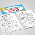 Zwierzęta w ZOO. Kolorowanka - tantis.pl