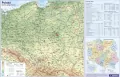 Mapa Polski. Podkładka na biurko - tantis.pl