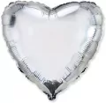 Balon foliowy 46cm Serce srebrne - tantis.pl