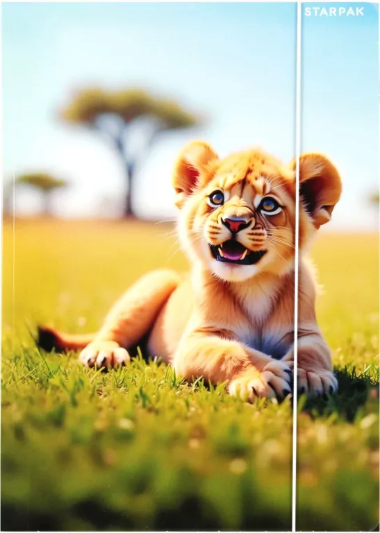 Teczka z gumką A4 Wild Animal mix - tantis.pl