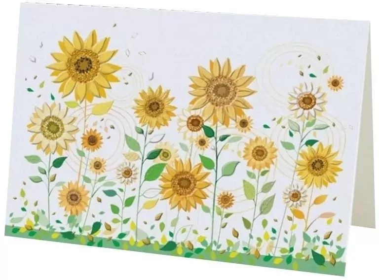 Karnet B6 + koperta: Słoneczniki - tantis.pl
