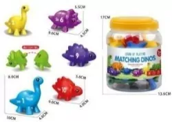 Gra Montessori: Dinozaury cyferki