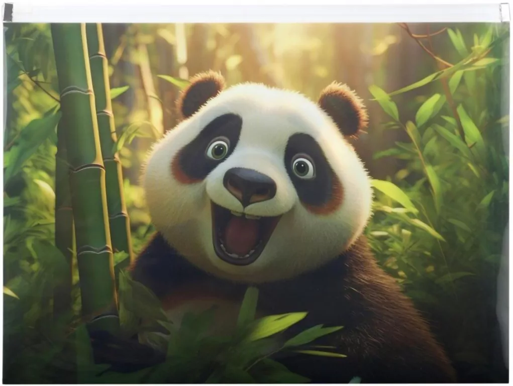 Koperta A4 PP z nadrukiem zip Panda - tantis.pl