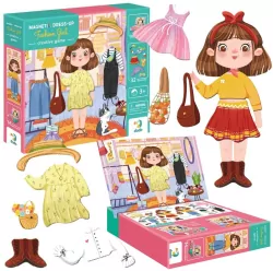 Ubieranka. Modna dziewczyna. Gra magnetyczna
