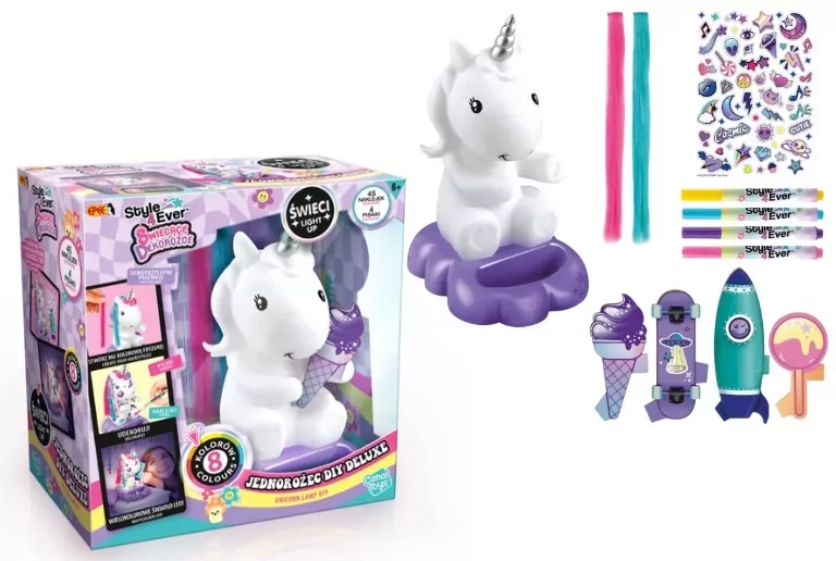 Epee. Świecące Dekorożce. Jednorożec DIY Deluxe 60086 - tantis.pl