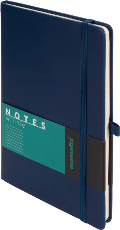 Notes Memofix A5 linia granatowy - tantis.pl
