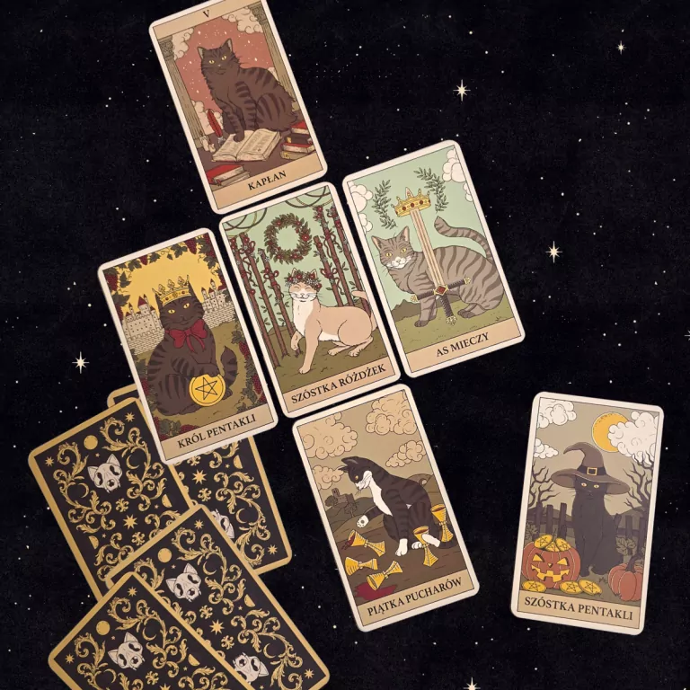 Tarot: Koty rządzą światem. Karty + przewodnik - tantis.pl