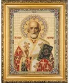 Obraz Haftowany Św. Mikołaj 27,5x22cm - tantis.pl