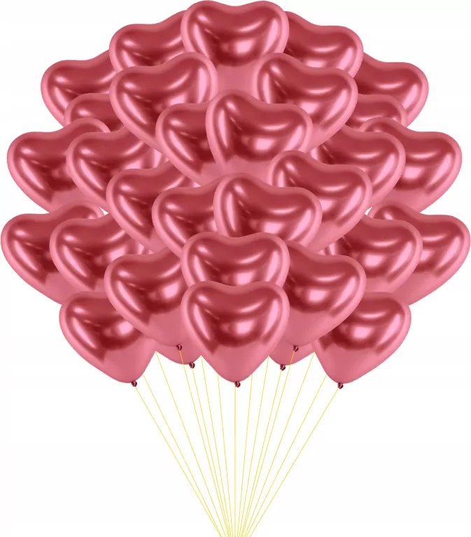 Balony chromowane Serca 25cm - tantis.pl