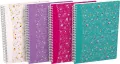 Kołozeszyt B5 60k kratka Oxford floral 1 szt. mix - tantis.pl