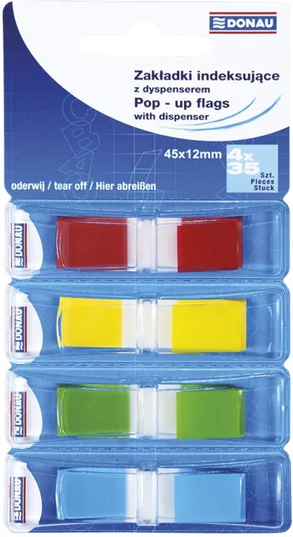 Zakładki indeksujące 4x35 sztuk - tantis.pl