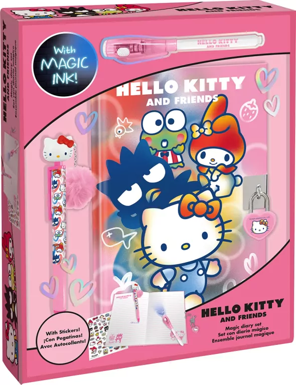Pamiętnik z magicznym długopisem Hello Kitty HK50138 - tantis.pl