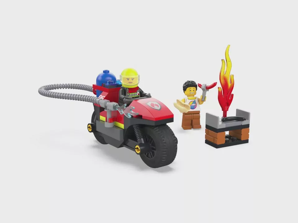 LEGO® City. Strażacki motocykl ratunkowy 60410 - tantis.pl