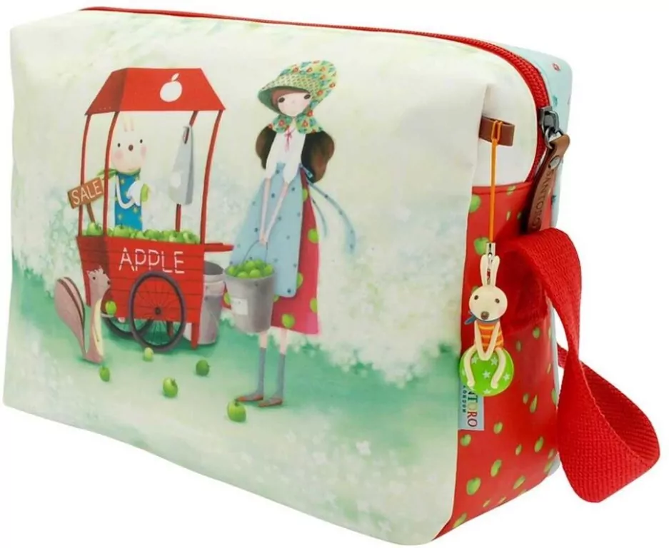 Torba na ramię z nadrukiem. An Apple A Day - tantis.pl