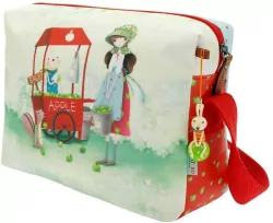 Torba na ramię z nadrukiem. An Apple A Day