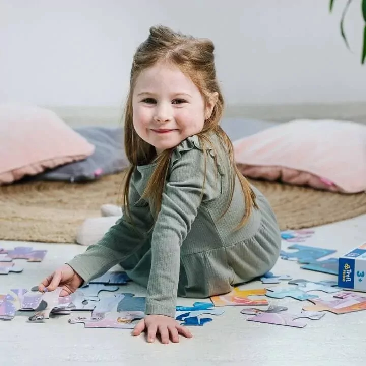 Puzzle 24 Super Maxi. Wesołe Księżniczki TREFL - tantis.pl