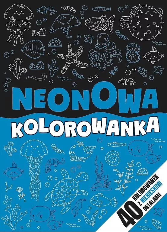 Neonowa kolorowanka niebieska TREFL - tantis.pl
