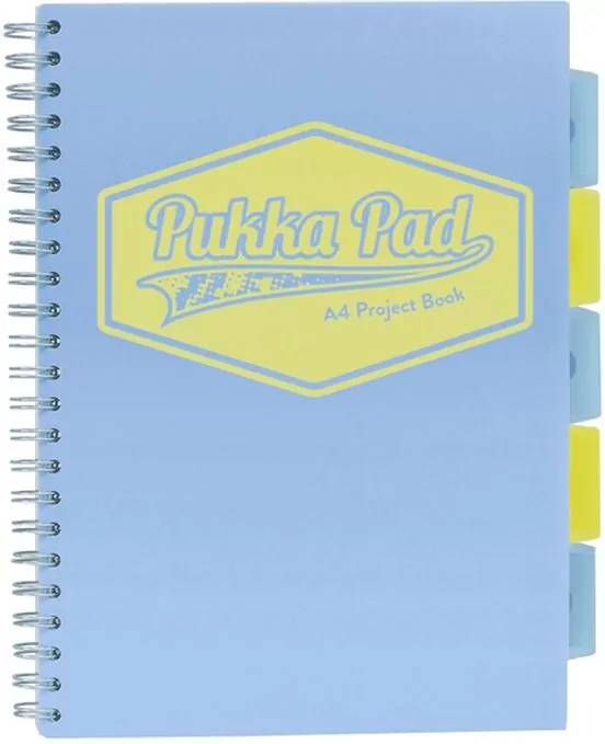 Kołozeszyt Pukka Pad A4 Project Book Pastel niebieski - tantis.pl