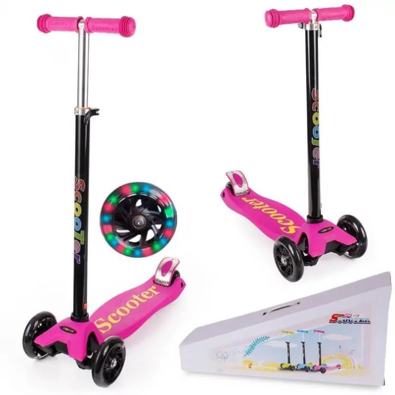 Hulajnoga trójkołowa balansowa regulowana led - tantis.pl