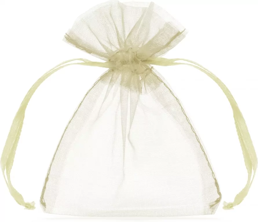 Woreczki z organzy kremowy 10cm - tantis.pl