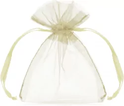Woreczki z organzy kremowy 10cm