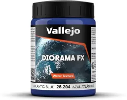 Vallejo: 26.204 - Diorama FX - Water Textures - Atlantic Blue (200 ml)