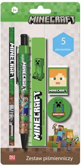 Zestaw przyborów szkolnych Minecraft 5el ASTRA - tantis.pl