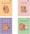Zeszyt A5/32K linia kolorowa Capybara Mood (15szt) - tantis.pl