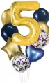 Zestaw balonów cyfra 5, wys. 40-60cm 9 szt BCF-204-5 - tantis.pl