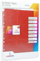 Koszulka do segregatora na 18 kart czerwona 10 sztuk