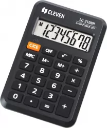 Kalkulator biurowy Eleven kieszonkowy Czarny