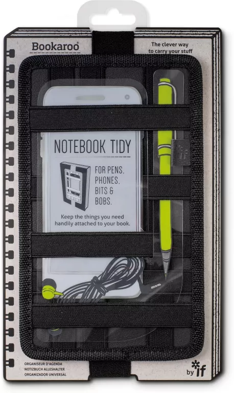 Organizer na notes czarny. Bookaroo. Notebook tidy - tantis.pl