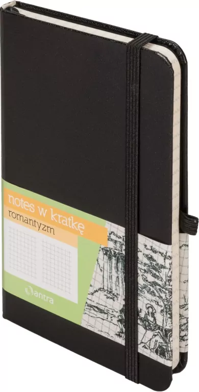 Notes A6 Kratka Romantyzm Czarny ANTRA - tantis.pl