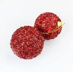 Bombki błyszczące czerwone