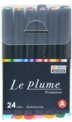 Markery permanentne z końcówką pędzelkową