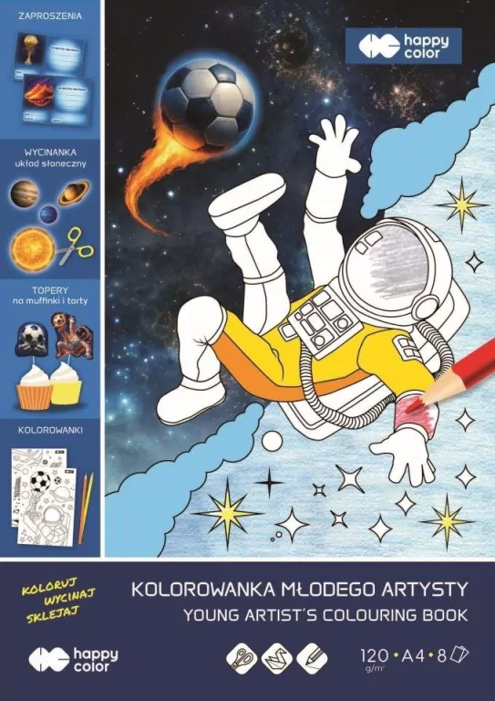 Kolorowanka Cosmo Ball A4 HAPPY COLOR - tantis.pl