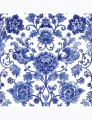 Serwetki DAISY Lunch SD 330x330 Kwiaty niebieskie 043101 - tantis.pl