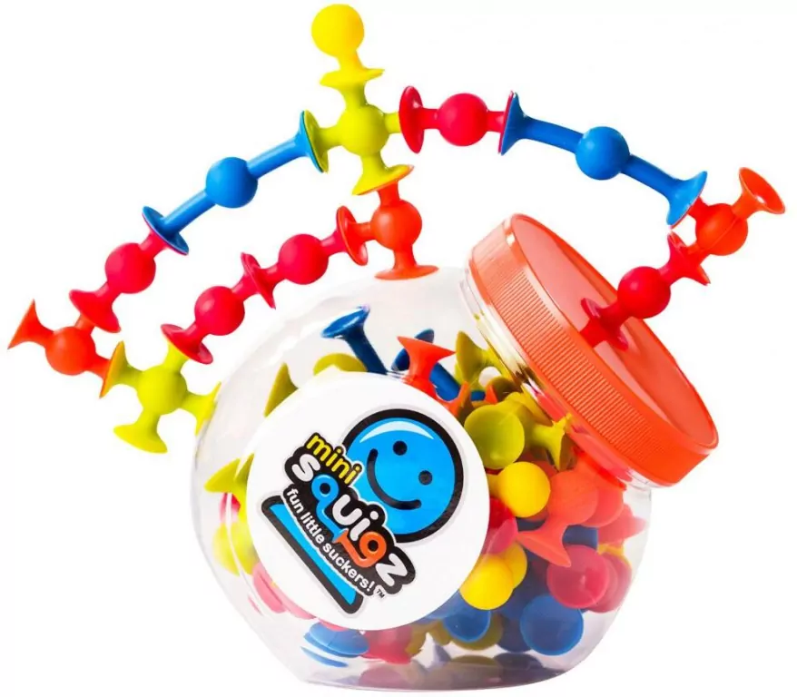 Przyssawki. Squigz Mini. Silikonowe klocki 75el - tantis.pl