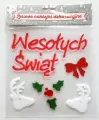Żelowe naklejki dekoracyjne - BN Wesołych Świąt - tantis.pl