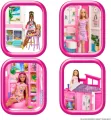 Barbie Fashionistas, Przytulny domek + Lalka HRJ77 - tantis.pl