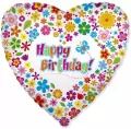 Balon foliowy Happy Birthday 45cm - tantis.pl