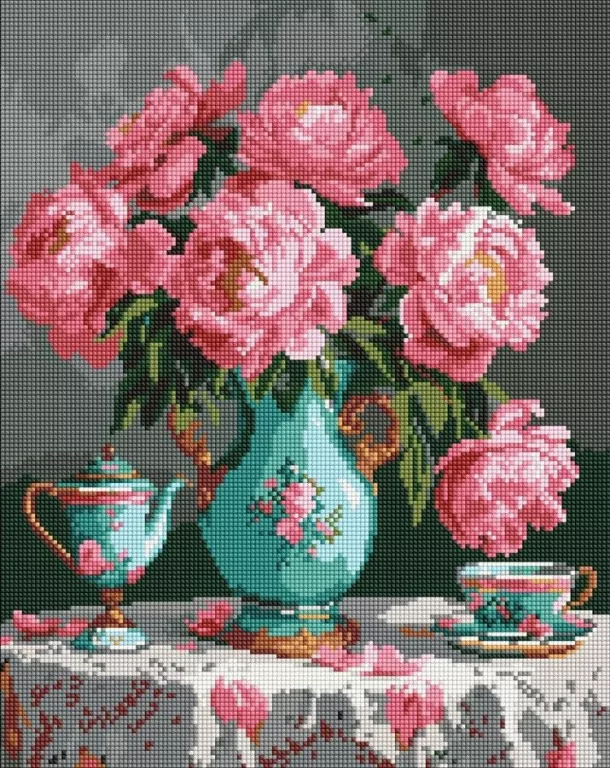 Diamentowa mozaika - Delikatne kolory 40x50cm - tantis.pl