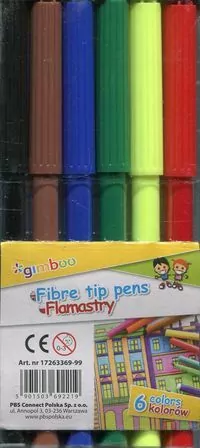 Flamastry gimboo 6 kolorów - tantis.pl