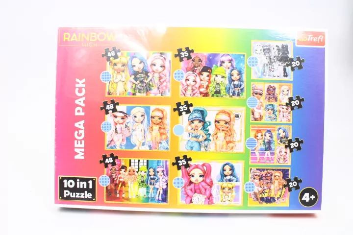 Trefl. Puzzle 10w1. Kolekcja modnych laleczek. Rainbow High - tantis.pl