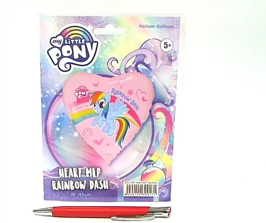 Balon foliowy FX Pony z tęczą 46cm - tantis.pl