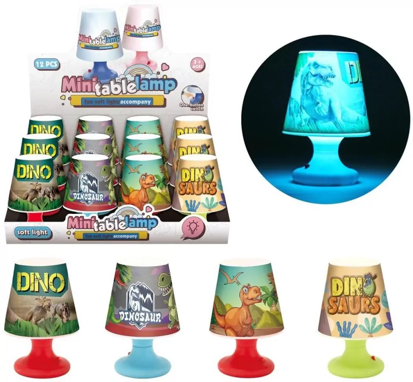 Lampka nocna dinozaur MIX - tantis.pl