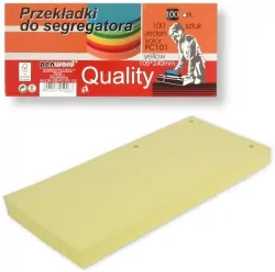 Przekładki do segregatora yellow